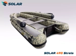 Лодка надувная моторная solar-490 strela jet tunnel с фальшбортом