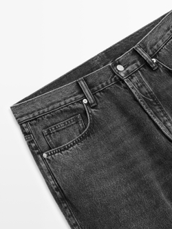 Massimo Dutti Джинсы прямого кроя, серый