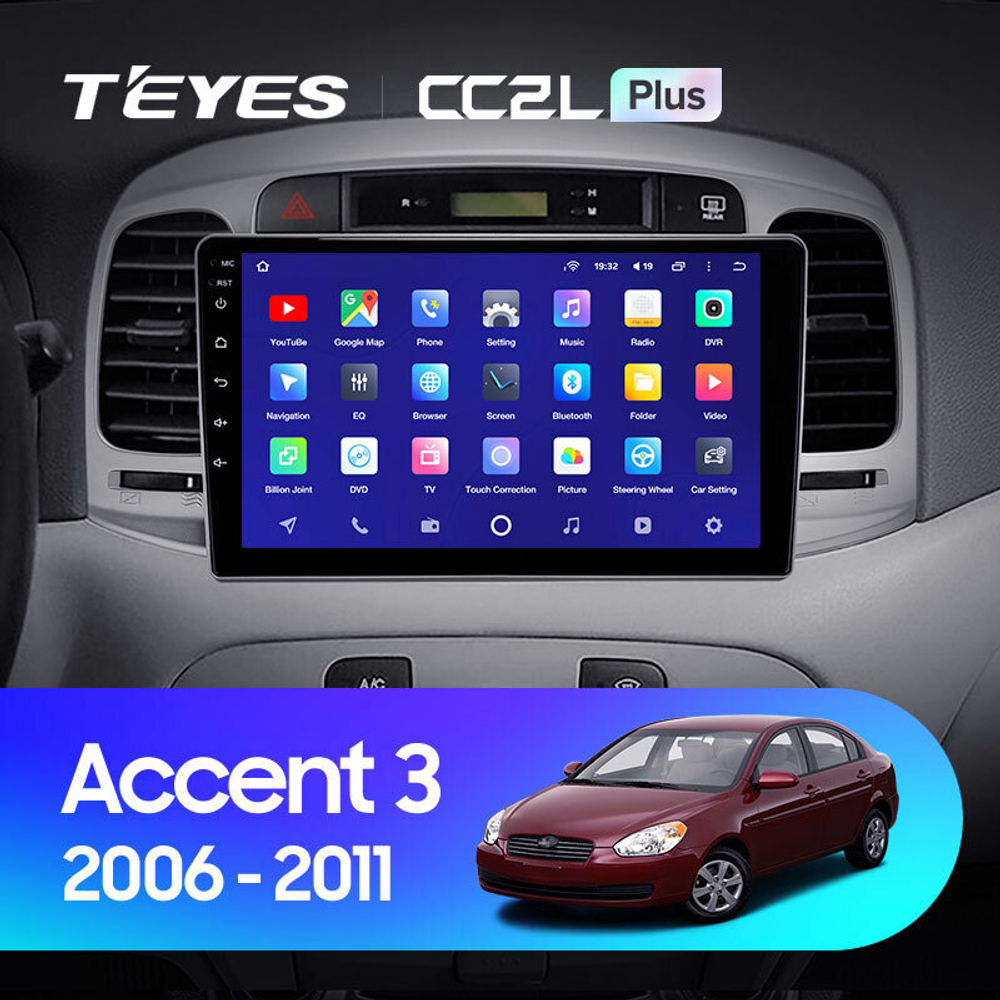 Teyes CC2L Plus 9" для Hyundai Accent 2006-2011