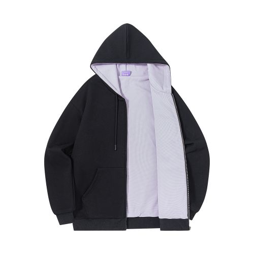 Худи Ymkashix Zip HTF черный/пыльно-фиолетовый