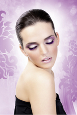 Асимметричные фиолетовые ресницы Deluxe (Цвет: фиолетовый)