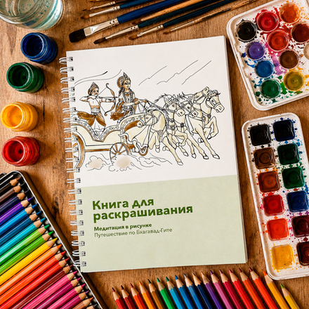 Книга для раскрашивания Бхагавад Гита
