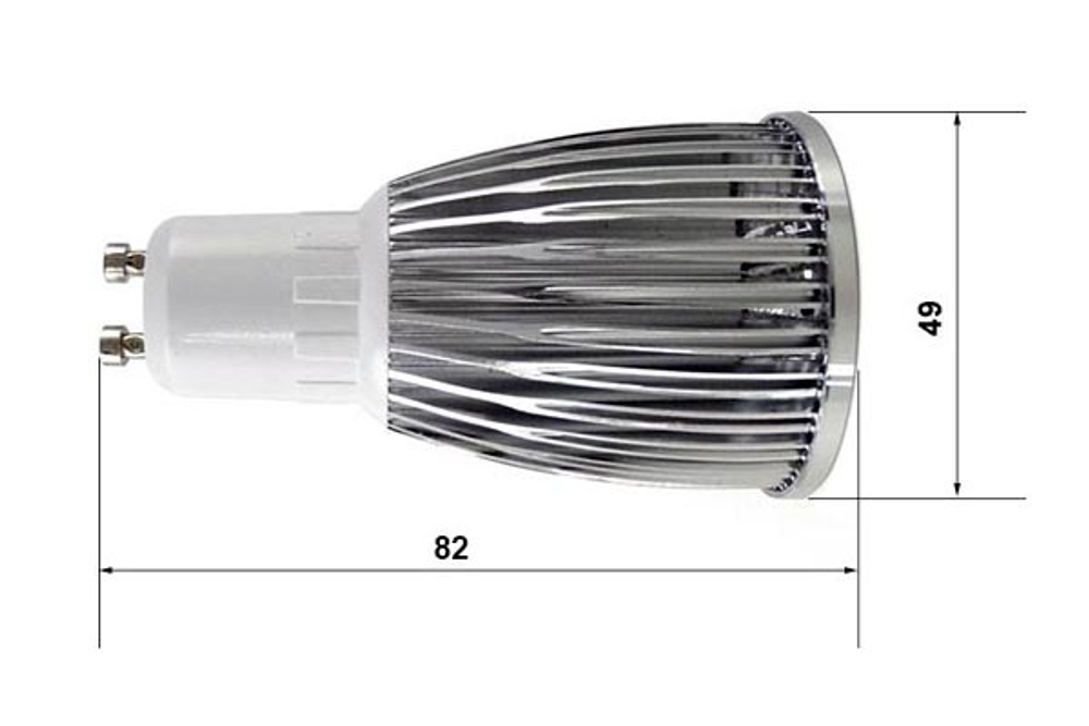 Лампа диммируемая 8W R50 GU10 - цвет в ассортименте