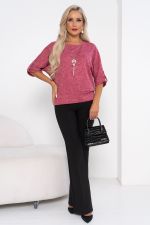 Блуза Сабина (малиновый мусс) Б11-459/8 Nikol (Акция)