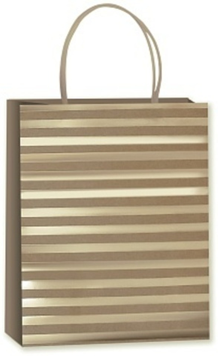 Пакет подарочный Роскошь золота Дизайн №4 21*18*10 см.