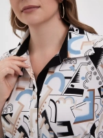 Блузка рубашка трикотаж масло