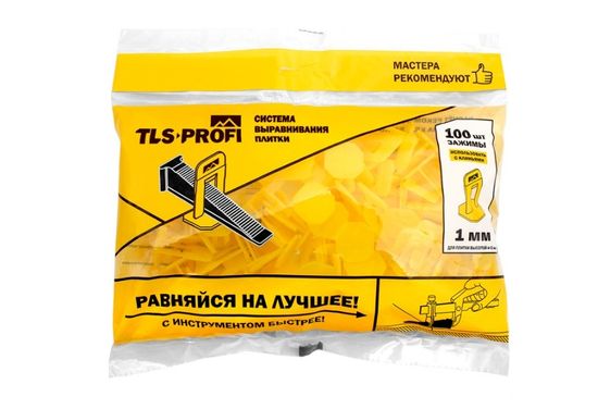 Зажим свп 1 мм TLS Profi 100 шт