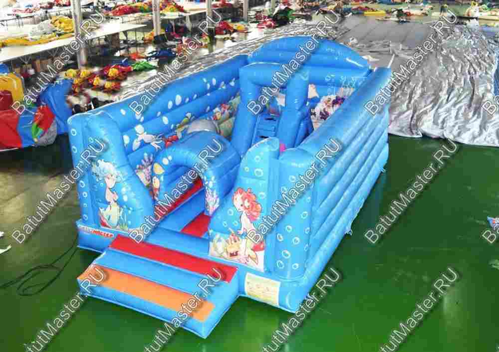 Коммерческий надувной батут "Морские обитатели"