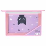 Папка для труда BRAUBERG А4, 2 отделения, пластик, молния сверху, органайзер, "Hide and seek", 273399