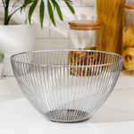 Ваза для фруктов 25х25х13,5 см, хром