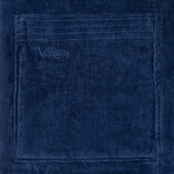 Халат велюровый Vossen Texas winter night 476 темно-синий