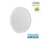 7661/24L MITRA LED SN 090 Светильник пластик/белый LED 24Вт 3000/4000K D300 IP40 OMEGA WHITE