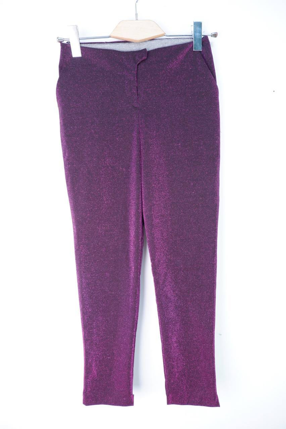 Брюки H&M блестящие, маркировка 36, визуально 42 размер