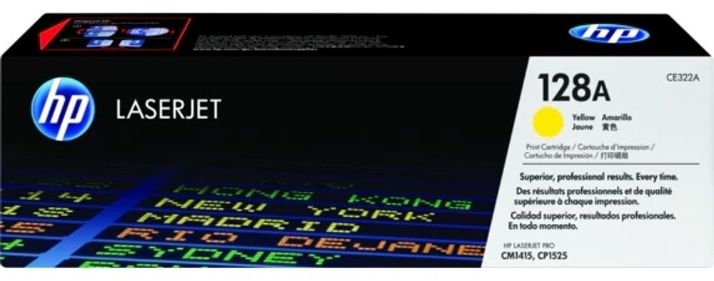 Картриджи HP 128A CE322A желтый (yellow)