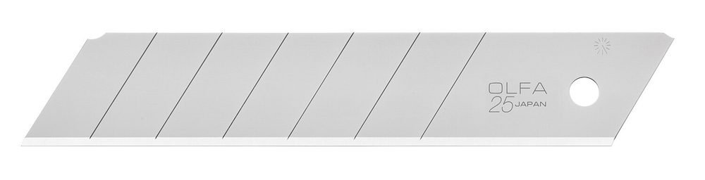 OLFA 25 мм, 20 шт, в пластиковом кейсе, сегментированные лезвия (OL-HB-20)