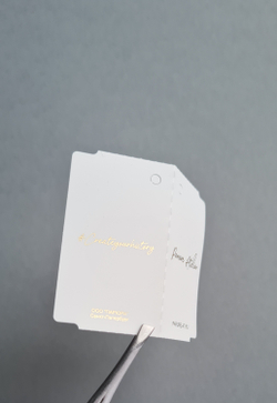 Бирка-книжка 60*50,8. Печать золотым