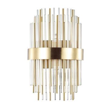 4639/2W HALL ODL20 645 золотой/металл/стекло Бра G9 2*40W 220V IDA