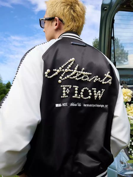 Бомбер HARSHandCRUEL "Atlanta Flow" Track Varsity Jacket