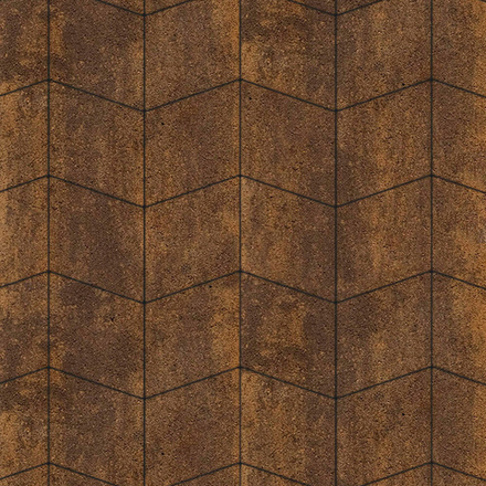 Тротуарная плитка РОМБ - Листопад гладкий Мокко