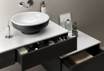 Тумба с раковиной VitrA Origin 90 см R 65676, черный дуб