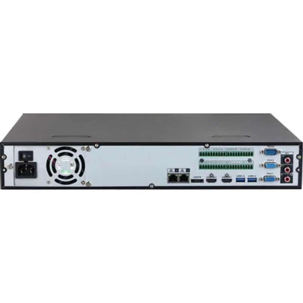 DAHUA DHI-NVR5432-EI 32-канальный IP-видеорегистратор 4K, H.265+, видеоаналитика, входящий поток до 384Мбит/с, 4 SATA III до 16Тбайт