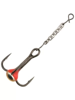 Тройник-капля с глазом золотой + цепочка №10 (упк. 5 шт.)