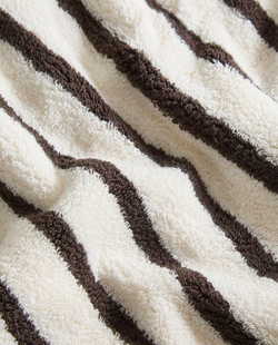 Zara Home - Полосатое банное полотенце, коричневый, 50х90 см