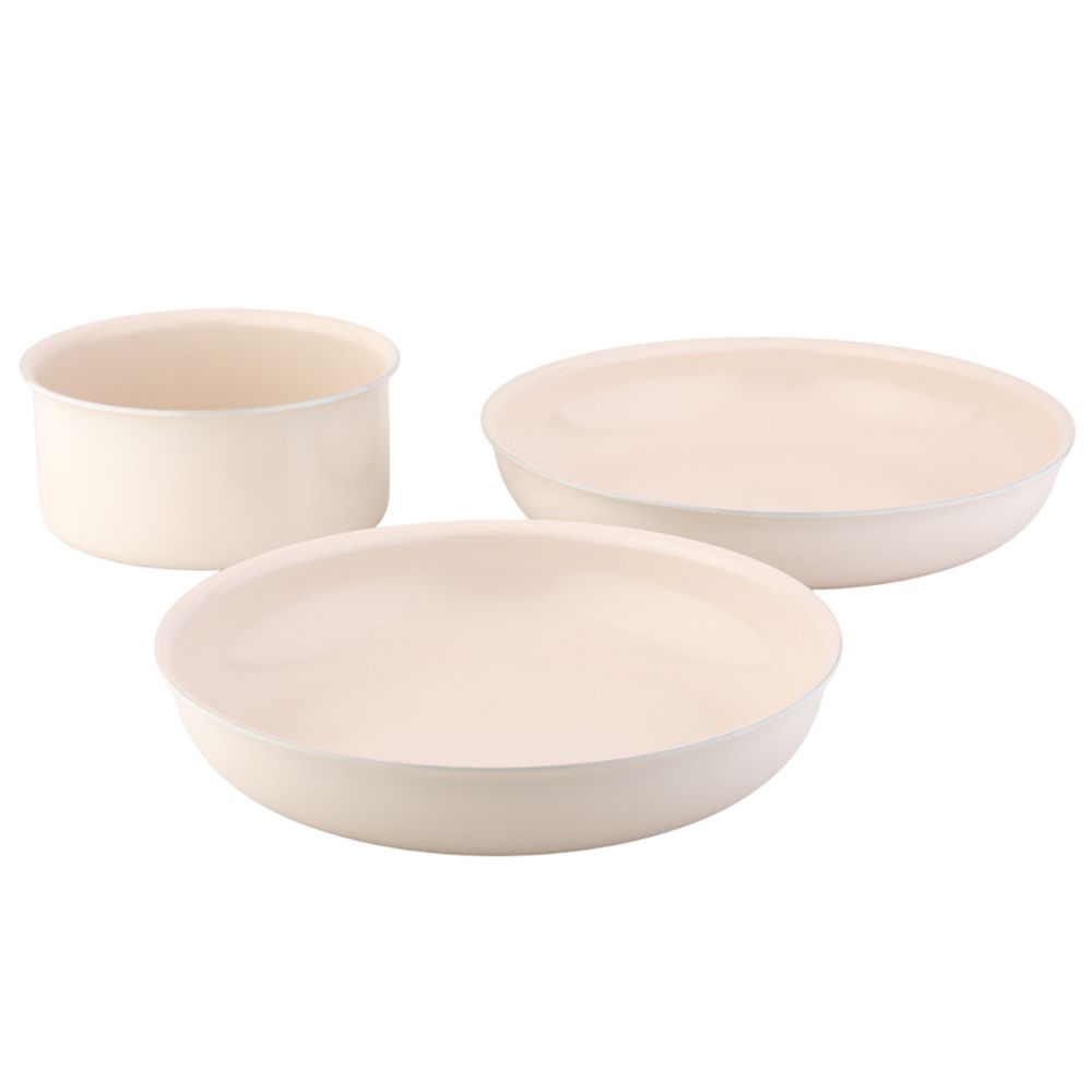 Набор посуды для приготовления со съемной ручкой Smart Ceramic, 7 предметов, цвета топленого молока