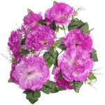 Искусственные цветы «Цветочная мелодия» Гвоздики 50см 10 цветков сиреневые