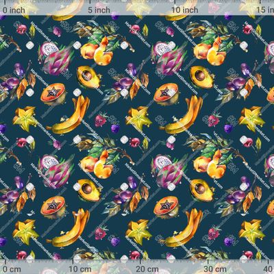 Фрукты на синем  by ANNA ANCHO 769 DPI