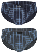 Комплект из 2 клетчатых трусов-слипов (Размер: XL) (Цвет: разноцветный)