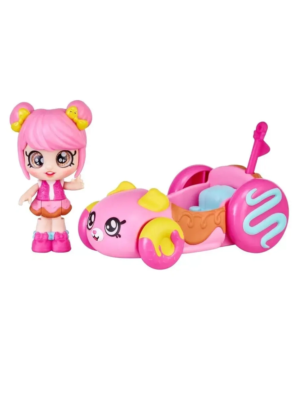 Мини-кукла Донатина с машиной Kindi Kids 39759
