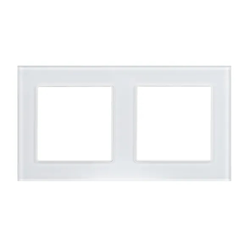 Рамка стеклянная FRM-GLARE-GS-2-WH (Arlight, -) 043796