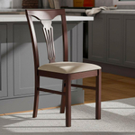 Стул - Гермес/ Hermes дерево гевея, 43х49х94см, Cappuchino , ткань бежевая (S178-4)