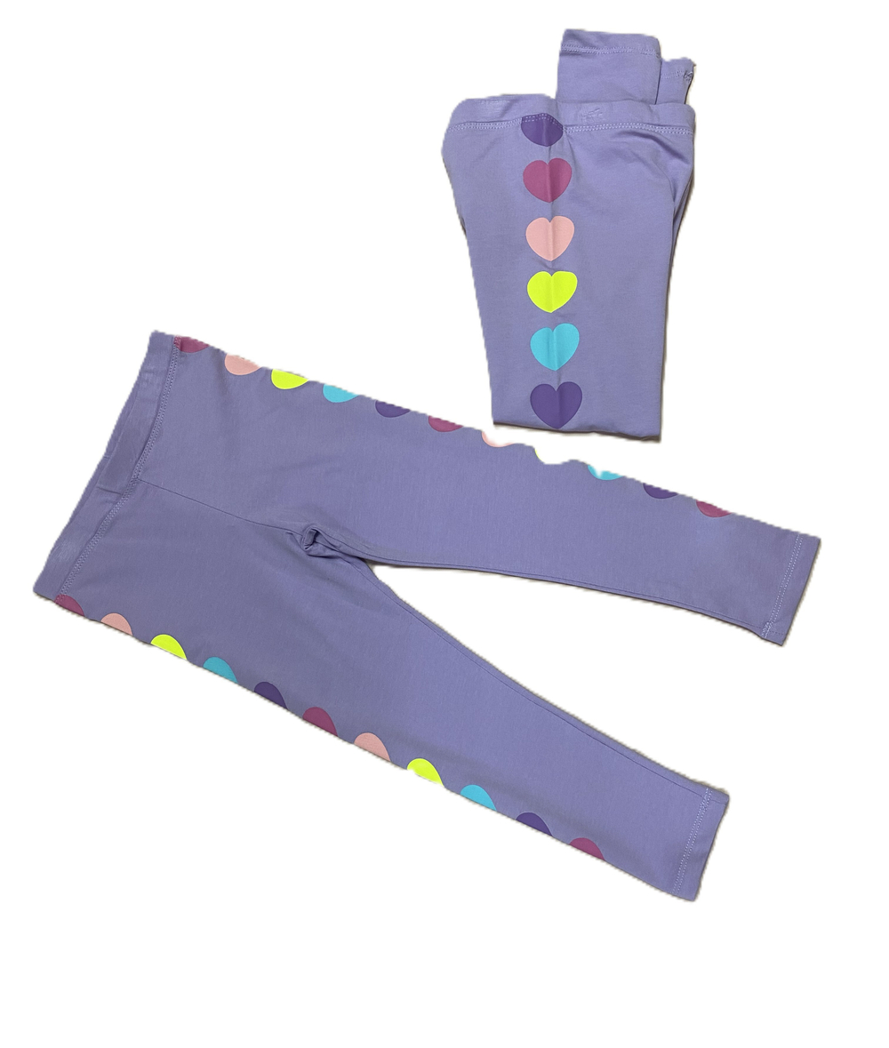 Лосины сиреневые из хлопка произ-ва Турция на рост 116,122 см