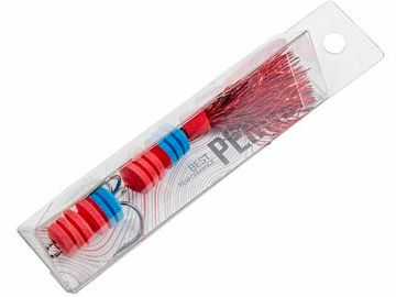 Приманка джиг. LJ PENNON BARBELLWORM крас./син. в блистере