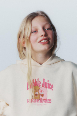 ZARA ХУДИ КАПИБАРА CAPYFUN ©, ЭКРЮ