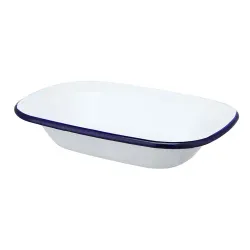 Блюдо для подачи 22*16,5 см h5 см 700 мл Blue Rim эмалированая сталь SUNNEX [1]