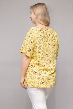 Блузка женская 3359АП, желтый #40Ж093359АП