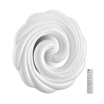 7675/DL PALE SN 000 Светильник пластик/белый/серебристый LED 48Вт 3000-6000К D380 IP43 пульт ДУ AGAP