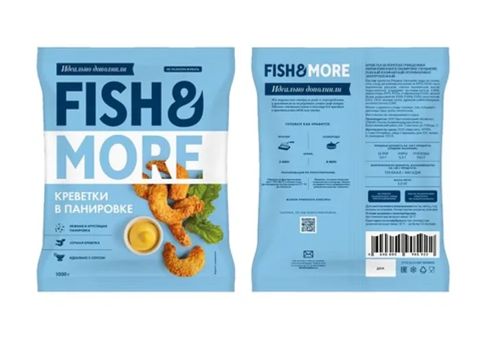 Креветка белоногая в панировке очищ.с/м (1/6*1)