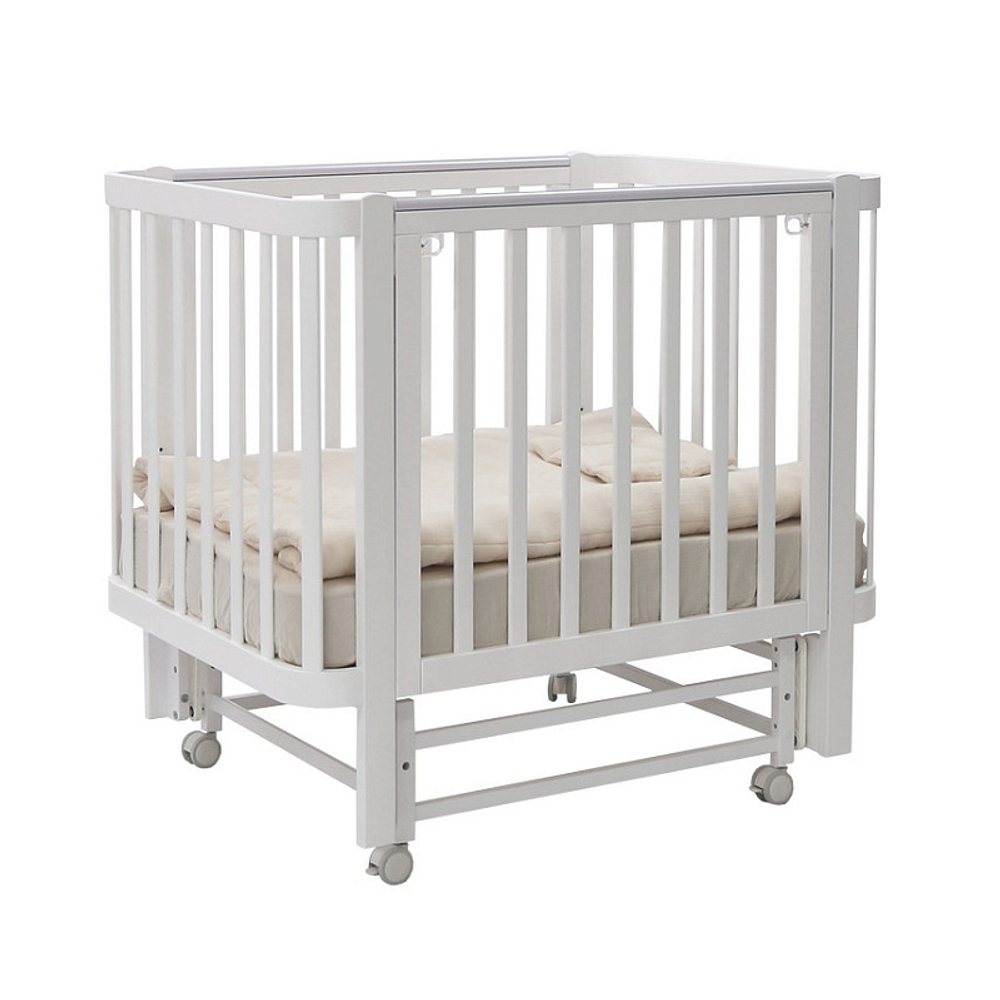 Кроватка детская Antemi Terra Light с маятником белый