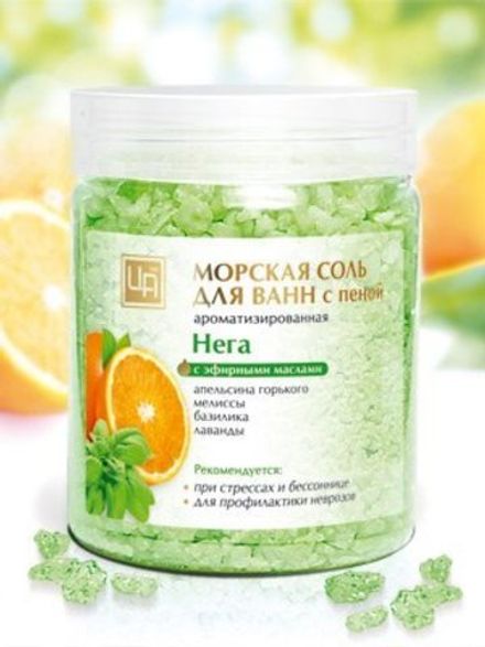 Морская соль для ванн "Нега" с пеной