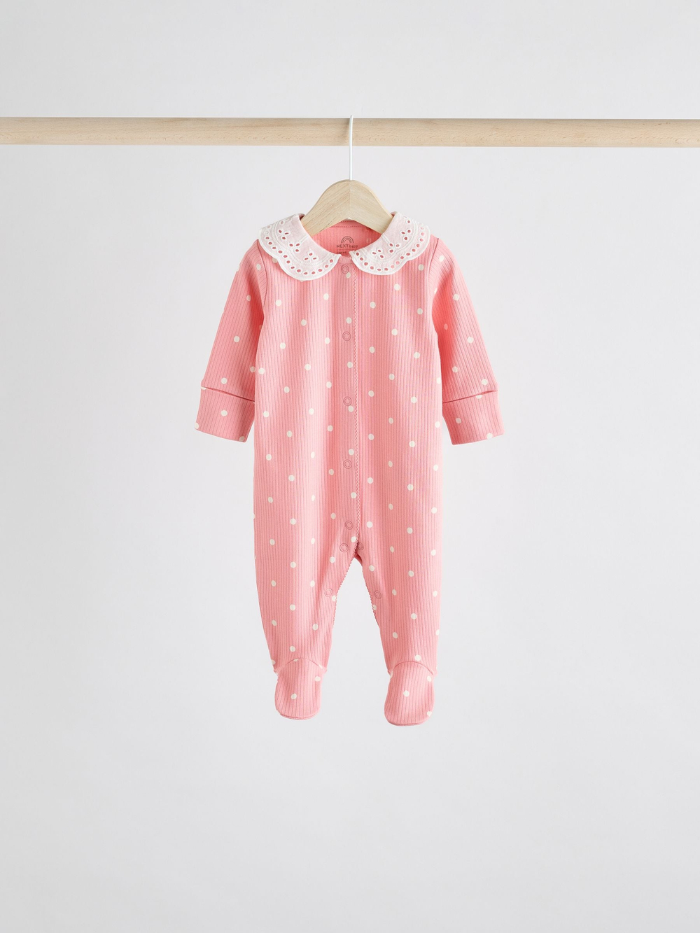 Комбинезон / Cлип для малышей Next AA5-438, 3 шт., Розовый, Светло-зеленый