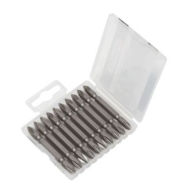 Набор бит 10пр., 1/4''(PH2xPH2, L-65мм), в пластиковом футляре Forsage F-2101