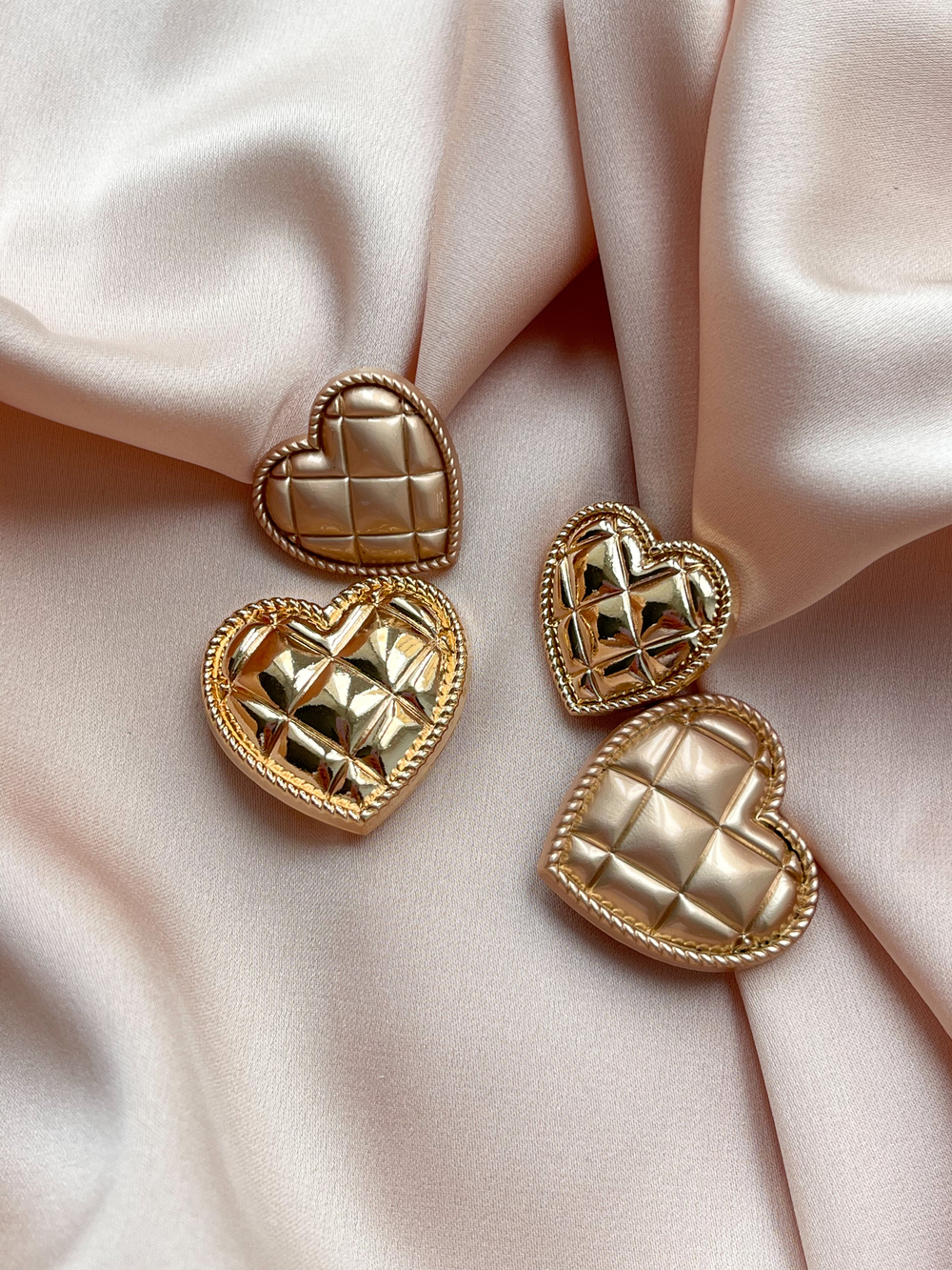 Пуговицы Матовое Золото Сердце