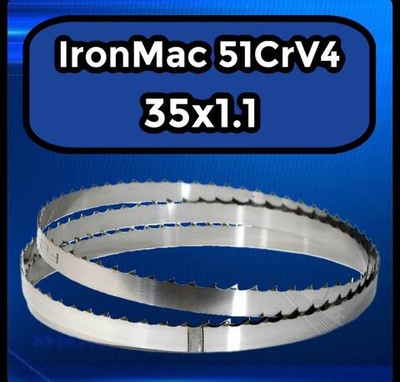 Пильное полотно IronMac  для ленточной пилы по дереву 4796х35х1,1, шаг 22"