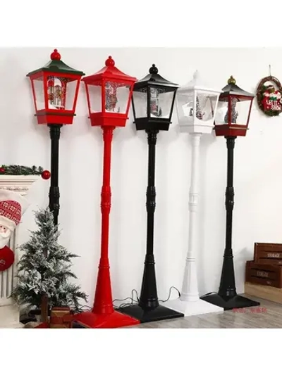 Рождественские уличные , музыкальные , снежные фонари 190 см