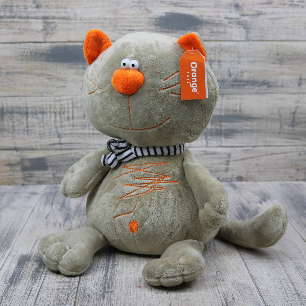 Кот Батон серый 30 см