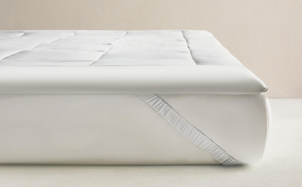 Наматрасник Zara Home хлопок, полиамид 45%, эластан 5%, полиэстер 50%, полиэстер 100%, однотонный, 0056/086